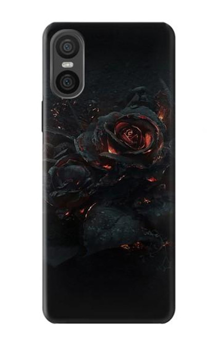 W3672 Rose brûlée Etui Coque Housse et Flip Housse Cuir pour Sony Xperia 10 VI