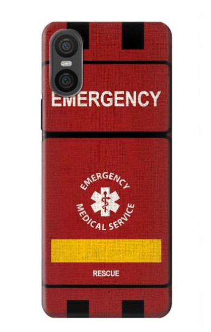 W3957 Service médical d'urgence Etui Coque Housse et Flip Housse Cuir pour Sony Xperia 10 VI