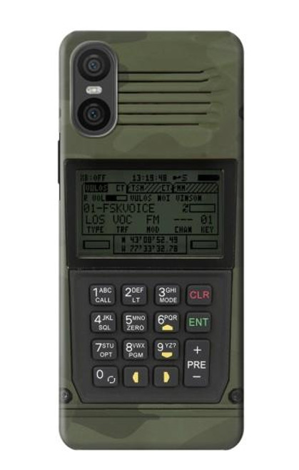 W3959 Impression graphique de la radio militaire Etui Coque Housse et Flip Housse Cuir pour Sony Xperia 10 VI