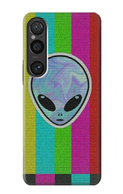 W3437 Extraterrestre Aucun signal Etui Coque Housse et Flip Housse Cuir pour Sony Xperia 1 VI