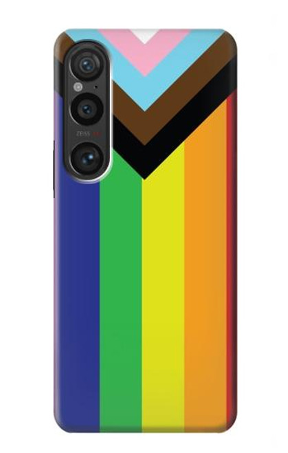 W3846 Drapeau de fierté LGBT Etui Coque Housse et Flip Housse Cuir pour Sony Xperia 1 VI