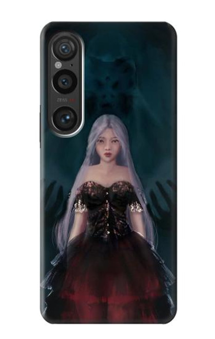 W3847 Lilith Devil Bride Gothique Fille Crâne Grim Reaper Etui Coque Housse et Flip Housse Cuir pour Sony Xperia 1 VI