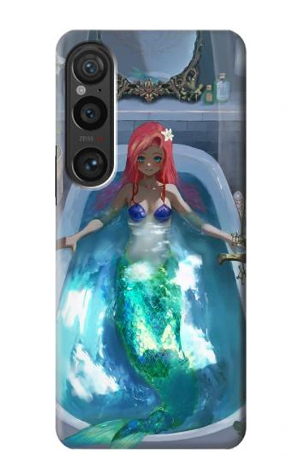 W3912 Jolie petite sirène Aqua Spa Etui Coque Housse et Flip Housse Cuir pour Sony Xperia 1 VI