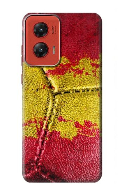 W3315 Espagne Drapeau graphique Football Millésime Etui Coque Housse et Flip Housse Cuir pour Motorola Moto G Stylus 5G (2024)