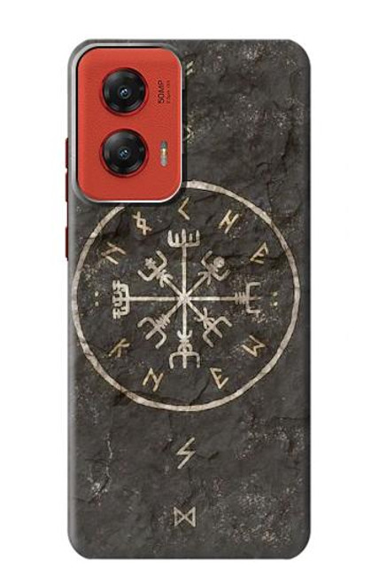 W3413 Ancient Norse Viking Symbole Etui Coque Housse et Flip Housse Cuir pour Motorola Moto G Stylus 5G (2024)