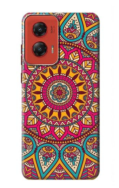 W3694 Modèle d'art hippie Etui Coque Housse et Flip Housse Cuir pour Motorola Moto G Stylus 5G (2024)