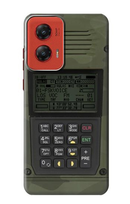 W3959 Impression graphique de la radio militaire Etui Coque Housse et Flip Housse Cuir pour Motorola Moto G Stylus 5G (2024)