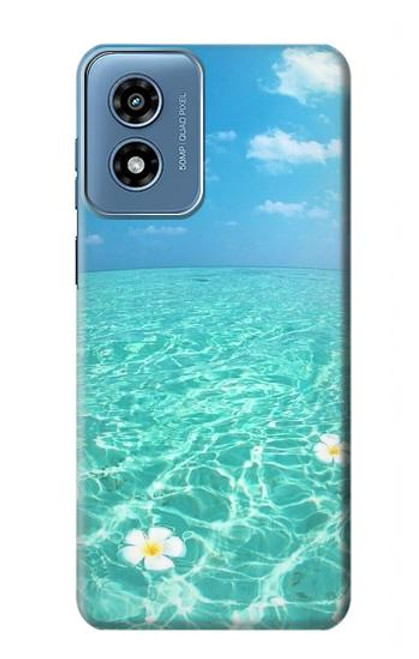 W3720 Summer Ocean Beach Etui Coque Housse et Flip Housse Cuir pour Motorola Moto G Play 4G (2024)