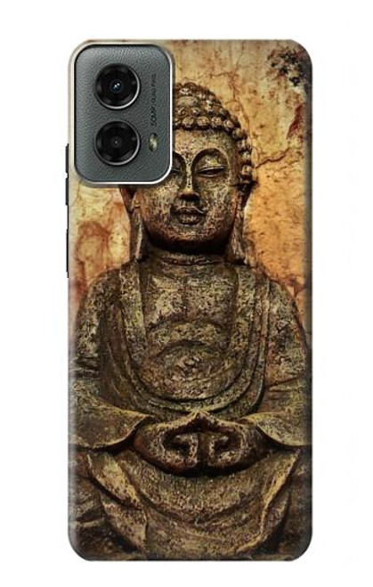 W0344 Bouddha Rocher Etui Coque Housse et Flip Housse Cuir pour Motorola Moto G 5G (2024)