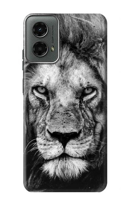 W3372 Lion Visage Etui Coque Housse et Flip Housse Cuir pour Motorola Moto G 5G (2024)