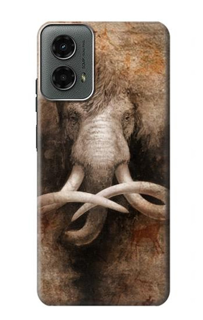 W3427 Mammoth Ancient Art la Grotte Etui Coque Housse et Flip Housse Cuir pour Motorola Moto G 5G (2024)