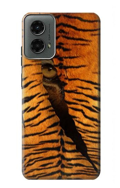 W3951 Marques de larme d'oeil de tigre Etui Coque Housse et Flip Housse Cuir pour Motorola Moto G 5G (2024)