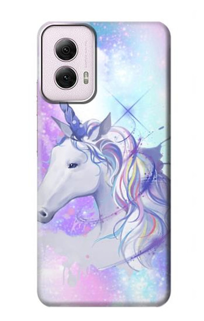 W3375 Licorne Etui Coque Housse et Flip Housse Cuir pour Motorola Moto G Power 5G (2024)