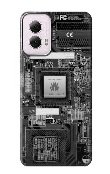 W3434 Punaise Circuit Board graphique Etui Coque Housse et Flip Housse Cuir pour Motorola Moto G Power 5G (2024)