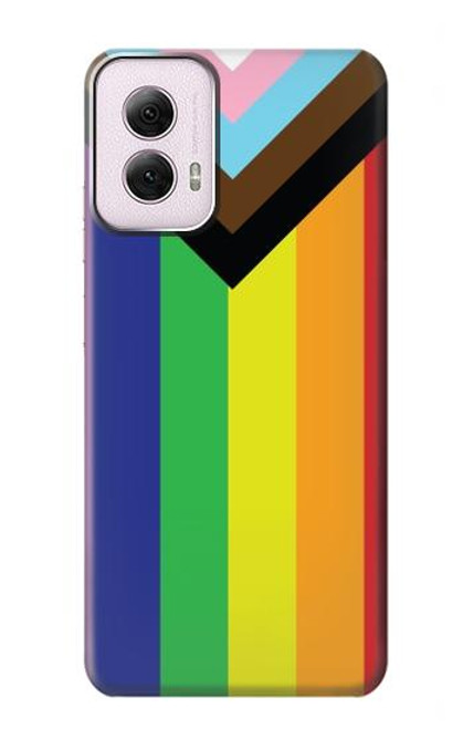 W3846 Drapeau de fierté LGBT Etui Coque Housse et Flip Housse Cuir pour Motorola Moto G Power 5G (2024)