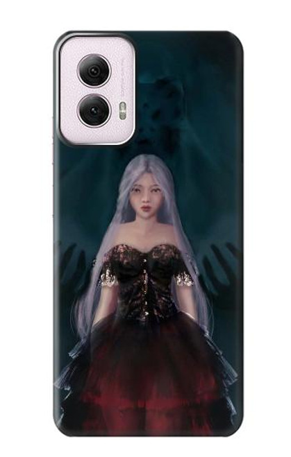 W3847 Lilith Devil Bride Gothique Fille Crâne Grim Reaper Etui Coque Housse et Flip Housse Cuir pour Motorola Moto G Power 5G (2024)