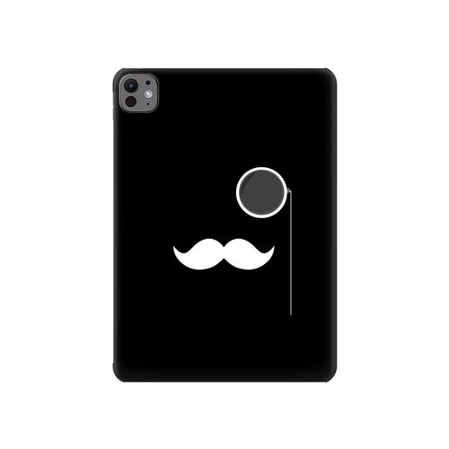 W1946 Sir Mustache Minimalisme Tablet Etui Coque Housse pour iPad Pro 11 (2024)