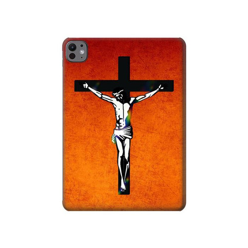 W2421 Jésus-Christ sur la croix Tablet Etui Coque Housse pour iPad Pro 11 (2024)