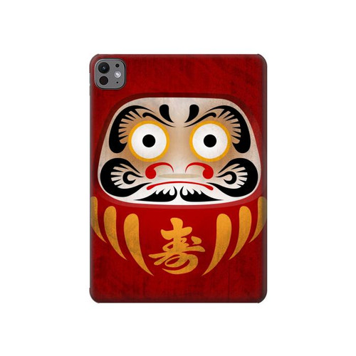 W3023 Japon Bonne chance Daruma Poupée Tablet Etui Coque Housse pour iPad Pro 11 (2024)