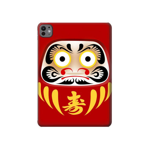 W3045 Japon Bonne chance Daruma Poupée Tablet Etui Coque Housse pour iPad Pro 11 (2024)