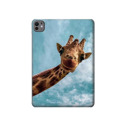 W3680 Girafe de sourire mignon Tablet Etui Coque Housse pour iPad Pro 11 (2024)
