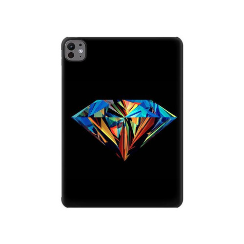 W3842 Diamant coloré abstrait Tablet Etui Coque Housse pour iPad Pro 11 (2024)