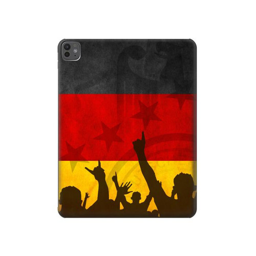 W2966 Allemagne Football Football Tablet Etui Coque Housse pour iPad Pro 13 (2024)