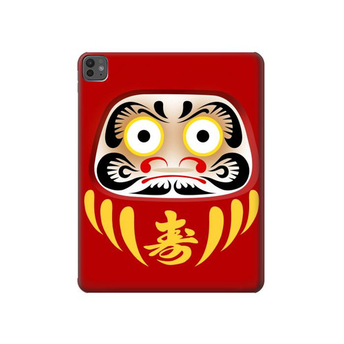 W3045 Japon Bonne chance Daruma Poupée Tablet Etui Coque Housse pour iPad Pro 13 (2024)