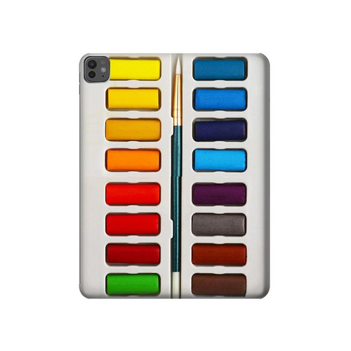 W3243 Ensemble de peinture aquarelle Tablet Etui Coque Housse pour iPad Pro 13 (2024)