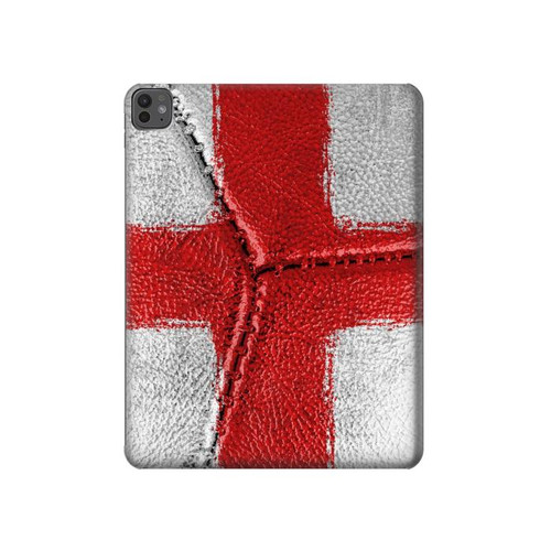 W3316 Angleterre Drapeau graphique Football Millésime Tablet Etui Coque Housse pour iPad Pro 13 (2024)