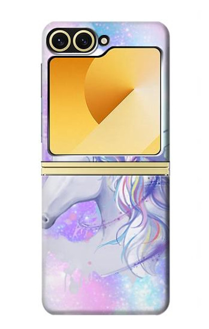 W3375 Licorne Etui Coque Housse et Flip Housse Cuir pour Samsung Galaxy Z Flip 6