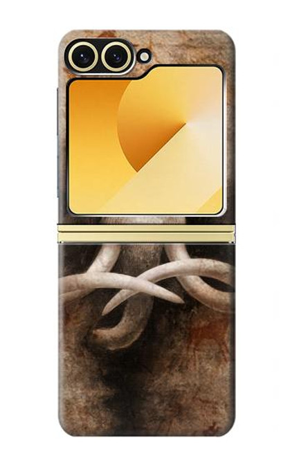 W3427 Mammoth Ancient Art la Grotte Etui Coque Housse et Flip Housse Cuir pour Samsung Galaxy Z Flip 6