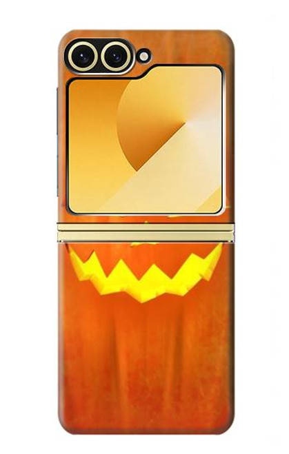 W3828 Citrouille d'Halloween Etui Coque Housse et Flip Housse Cuir pour Samsung Galaxy Z Flip 6