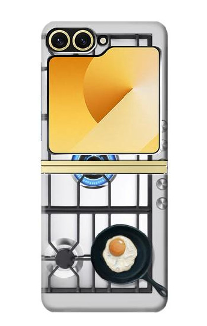 W3928 Cuisine graphique de cuisine Etui Coque Housse et Flip Housse Cuir pour Samsung Galaxy Z Flip 6