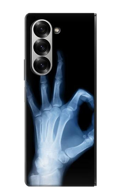 W3239 X-Ray Geste de la main OK Etui Coque Housse et Flip Housse Cuir pour Samsung Galaxy Z Fold 6