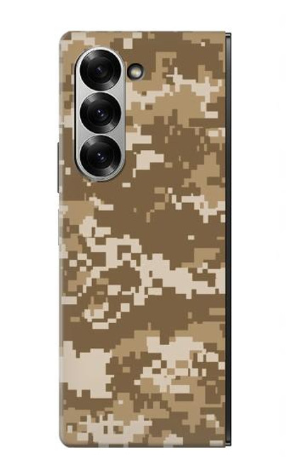 W3294 Armée Tan Coyote Camo Désert Camouflage Etui Coque Housse et Flip Housse Cuir pour Samsung Galaxy Z Fold 6