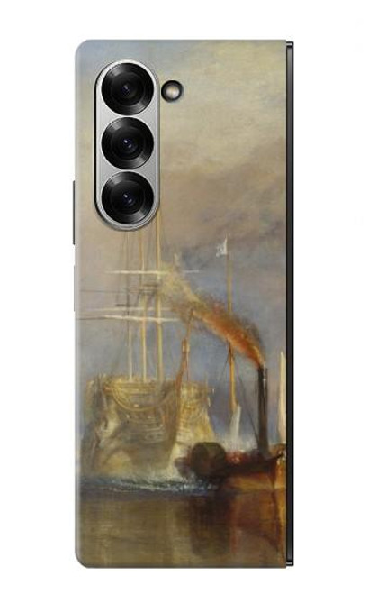 W3338 J. M. W. Turner Le Téméraire Etui Coque Housse et Flip Housse Cuir pour Samsung Galaxy Z Fold 6