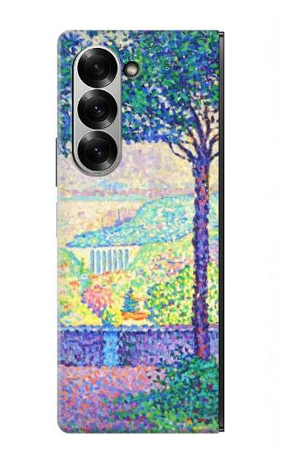 W3349 Paul Signac Terrasse de Meudon Etui Coque Housse et Flip Housse Cuir pour Samsung Galaxy Z Fold 6