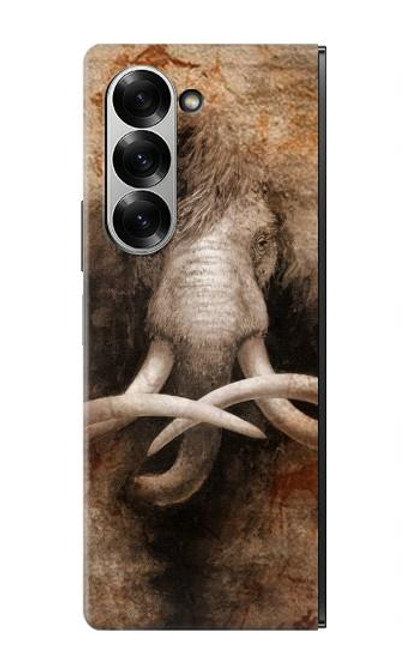 W3427 Mammoth Ancient Art la Grotte Etui Coque Housse et Flip Housse Cuir pour Samsung Galaxy Z Fold 6