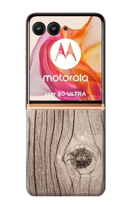 W3822 Graphique de la texture du bois imprimé Etui Coque Housse et Flip Housse Cuir pour Motorola Razr 50 Ultra