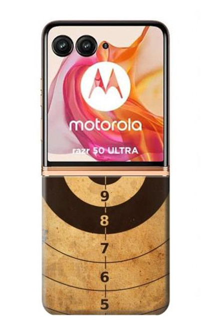 W3894 Cible de tir en papier Etui Coque Housse et Flip Housse Cuir pour Motorola Razr 50 Ultra