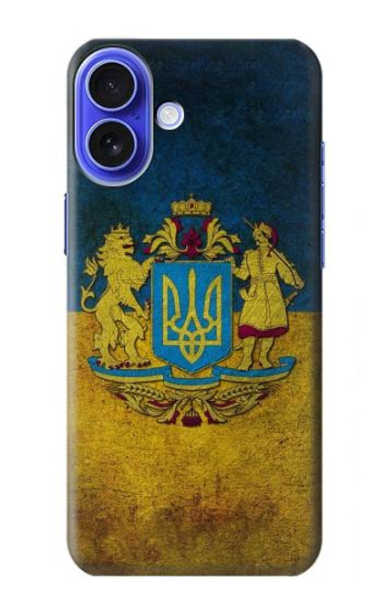 W3858 Drapeau de l'Ukraine Etui Coque Housse et Flip Housse Cuir pour iPhone 16