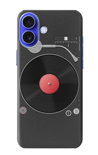 W3952 Graphique de tourne-disque vinyle tourne-disque Etui Coque Housse et Flip Housse Cuir pour iPhone 16