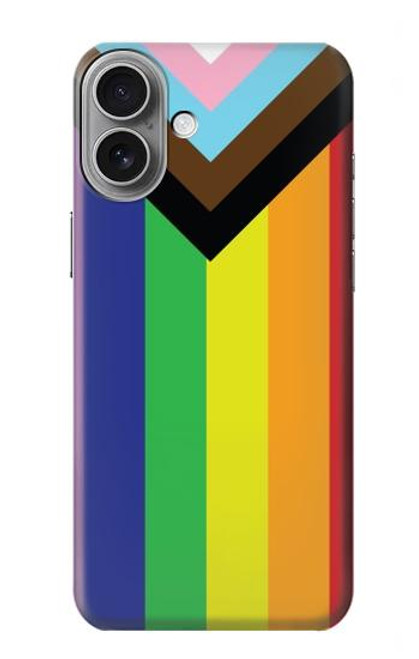 W3846 Drapeau de fierté LGBT Etui Coque Housse et Flip Housse Cuir pour iPhone 16 plus