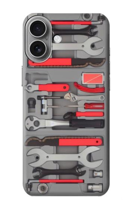 W3921 Outil de réparation de vélo Peinture graphique Etui Coque Housse et Flip Housse Cuir pour iPhone 16 plus