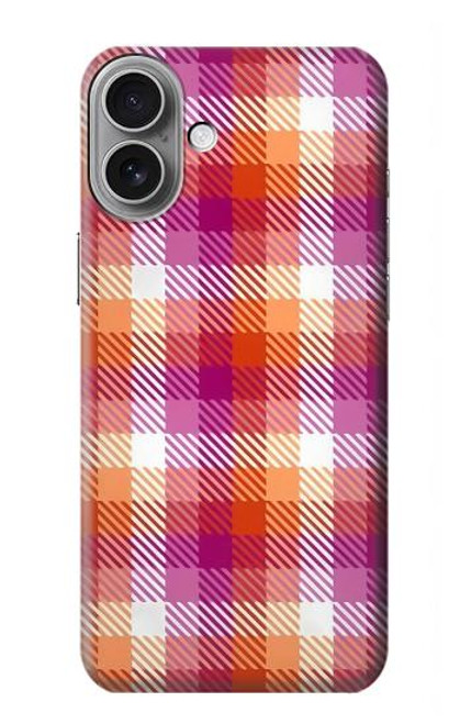 W3941 Plaid drapeau de la fierté lesbienne LGBT Etui Coque Housse et Flip Housse Cuir pour iPhone 16 plus