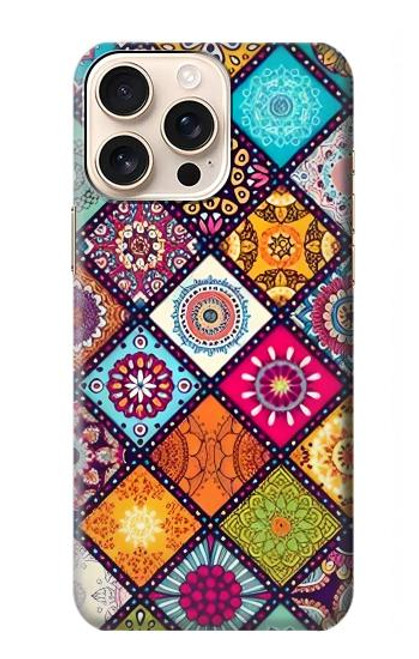 W3943 Motif Maldalas Etui Coque Housse et Flip Housse Cuir pour iPhone 16 pro max