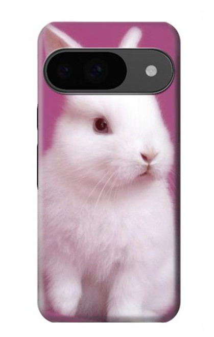 W3870 Mignon bébé lapin Etui Coque Housse et Flip Housse Cuir pour Google Pixel 9