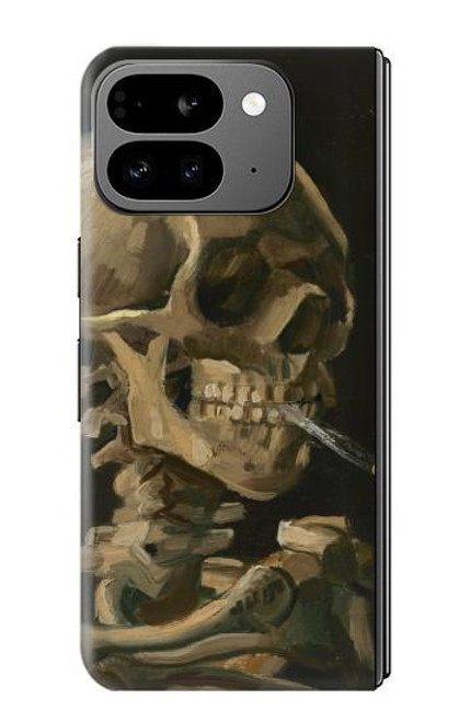 W3358 Vincent Van Gogh Skeleton cigarette Etui Coque Housse et Flip Housse Cuir pour Google Pixel 9 Pro Fold