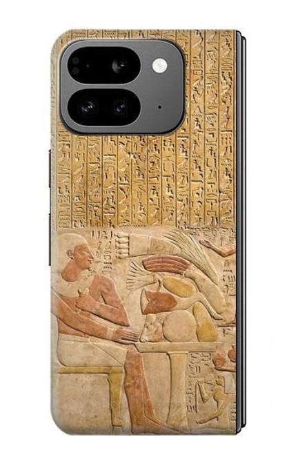 W3398 Egypte Stela Montouhotep Etui Coque Housse et Flip Housse Cuir pour Google Pixel 9 Pro Fold